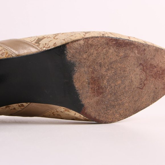 Stuart Weitzman Cork Slingback Pumps with 2" Heels - Picture 5 of 5